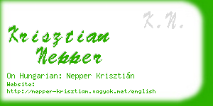 krisztian nepper business card